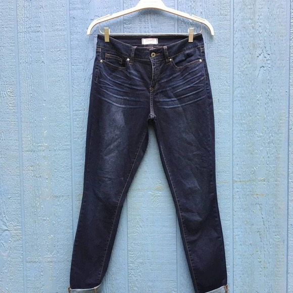 Yummie Women's Size 31 Dark Washed Blue Super Skinny Jeans - Picture 2 of 6